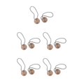 thumbnail image 1 of yingyy 1/2/3/5 2 Pieces Curtain Tieback Round Polyester Replacement Simple Style Household Kitchen Sunshade Drape Fixing Fastener Red 5PCS, 1 of 6