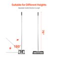 thumbnail image 4 of VEVOR 10x17in Lawn Leveling Rake 78in Adjustable Handle for Yard Heavy Duty Golf Court, 4 of 9