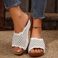 thumbnail image 2 of Womens Wedge Orthopedic Sandals 2025 Comfortable Leather Arch Support Orthotic Platform Walking Dress Slip on, 2 of 6
