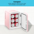 thumbnail image 3 of Chefman Portable 4L Mini Fridge w/ Heating and Cooling - Pink, New, 3 of 7