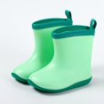 thumbnail image 2 of Penkiiy Bottes de Pluie pour Enfants Garçons Filles Chaussures Imperméables Bottes de Pluie Enfants Bottes de Pluie Imperméables Bottes de Pluie pour Filles Garçons 5 Ans Vert, 2 of 4
