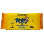 Ricitos de Oro Wipes bébé Wipes pour bébé avec extrait de camomille et Aloe Vera 80 suite.