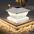 thumbnail image 4 of Ohufall Solar LED Outdoor Night Light Waterproof Pillar Lamp Wooden Stake Light Bright LED Lights For Courtyard And Garden Decor, 4 of 6
