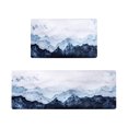 thumbnail image 1 of Hearth & Gear Kitchen Carpet (2 ) S Kitchen Carpet Washable Cushion Comfortable Kitchen Carpet Set Light Rug for Bedroom Extra Large Throw Classroom Rug Carpet Rug for Bedroom Knit Blanket with Pom, 1 of 4