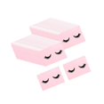 thumbnail image 1 of 50 Count Lash Bags Eyelash Makeup Bags with Zipper Adorable 15x10cm Pink, 1 of 9