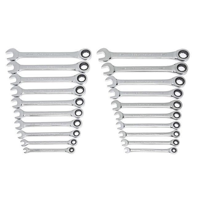 GEARWRENCH 20 Piece Ratcheting Combination Wrench | SAE & Metric | 35720A-02
