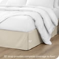 thumbnail image 2 of Bare Home Jupe de Lit Double Brossage - Premium 1800 Collection - Retombée de 15 Pouces - Grand Lit, Sable, 2 of 4