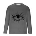 thumbnail image 5 of Haut Gris pour Homme à Manches Longues, Graphique de Squelette, Blouse Coupe Ample pour Homme, Col Rond, Sport, Heureux Festival, Halloween, Décontracté, Course, Automne Été, Chandails 2025 TG, 5 of 5