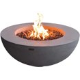 thumbnail image 1 of Elementi Natural Gas Concrete Lunar Bowl Fire Pit w/ Auto Ignition, Grey, 1 of 12