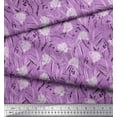 thumbnail image 2 of Soimoi Velvet Fabric Leaves & Rose Floral Print Fabric by Yard 58 Inch Wide, 2 of 3