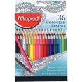thumbnail image 1 of Maped Crayons de Coloriage - Couleurs Vives - Mines Résistantes aux Bris - Lot de 36, 1 of 3