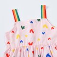 thumbnail image 4 of LOVZFMLL Tout-Petits Enfants Filles Filles Mode Mignon Sans Manches Imprimé Cœur Sucré Robe Nuisette, 4 of 9
