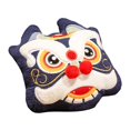 thumbnail image 1 of simhoa Chinese Pillow Decor Warm Photo Props Handmade Pillow Case Embroidery Seat Lion Blue, 1 of 8