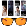 thumbnail image 4 of Gaming Glasses, Prevent UV Eyestrain Computer Gamer Glasses  For TV PC Square,Round, 4 of 8