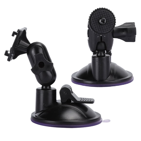 2 Pcs Supports d'Enregistreur de Conduite, HD H3041 65mm Support Universel de Voiture Support de Navigateur GPS Réglable à 360 Degrés Support d'Enregistreur de Conduite Ventouse