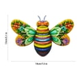 thumbnail image 2 of Iron Wall Art Decor for Outdoor Garden and Indoor Home Use – Blue Metal Wall Hanging Sculpture, 7.47 in x 5.11 in x 0 in, 2 of 4