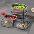 thumbnail image 2 of Djiypn Stainless Steel Food Storage Containers with Lids, 40oz Reusable Metal Meal Lunch Boxes, Stackable, BPA-Free, for Snacks, Fruits, On-the-Go Meals(6Pack), 2 of 8