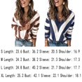 thumbnail image 4 of Pulls pour Femmes Casual Manches Longues Col en V Pullover à Manches Courtes, 4 of 4