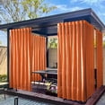 thumbnail image 4 of LSLJS Rideaux d'Extérieur pour Patio Imperméables Moustiquaire de Fenêtre Terrasse Pavillon Extérieur Écran Transparent Rideau d'Extérieur 83.85x51.96 Po, 4 of 6