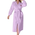 thumbnail image 1 of Ihph7 Fluffy Robe Plush Robes for Women Long Robes for Women Bathrobe for Women Warm Robes for Women Towel Robe Soft Robes for Women Housecoats for Women Light Violet XL, 1 of 4