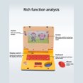 thumbnail image 4 of Kids Laptop Toy, High Simulation Laptop Design Light Music English Learning Improve Creativity for Early Education, 4 of 7