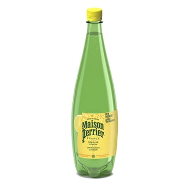 Maison Perrier Forever Lemon, Sparkling Water Beverage, No Calories, No Sweeteners, No Sodium, Sourced & Bottled in France 1L