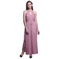 thumbnail image 1 of Bimba Robe Maxi Longue Sans Manches à Imprimé Floral pour Femmes avec Fentes Latérales Tenue d'Été-Xx-Grand, 1 of 6