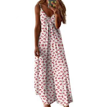 Robe Maxi à Fleurs pour Femmes, Manches Courtes, Longues Robes Maxi avec Ceinture Amovible, Blanc G L L