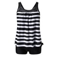 thumbnail image 4 of FcBaudy Maillots de Bain pour Femmes Deux Pièces Maillot de Bain pour Femmes Maillot de Bain pour Femmes Tankini Maillots de Bain pour Femmes Femmes Imprimé Conservateur Dos à Bretelles Ensemble Deux Pièces Maillots de Bain Robe de Bain Femmes Maillot de Bain, 4 of 9