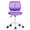 Purple, variant on Giantex Swivel Office Desk Chair, Small Armless Task Chair with Hollow-out Back, Upholstered Mesh Seat, Sturdy Construction, Height Adjustable Computer Chair for Study