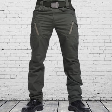 cllios Mens Cargo Pants Relaxed Fit Casual Pants Outdoor Work Trousers Comfortable Camping Cargo Pants Multi Pockets