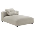 thumbnail image 1 of Chaise Longue Modulable Sans Accoudoirs en Tissu Rembourré Solace en Lin, 1 of 10