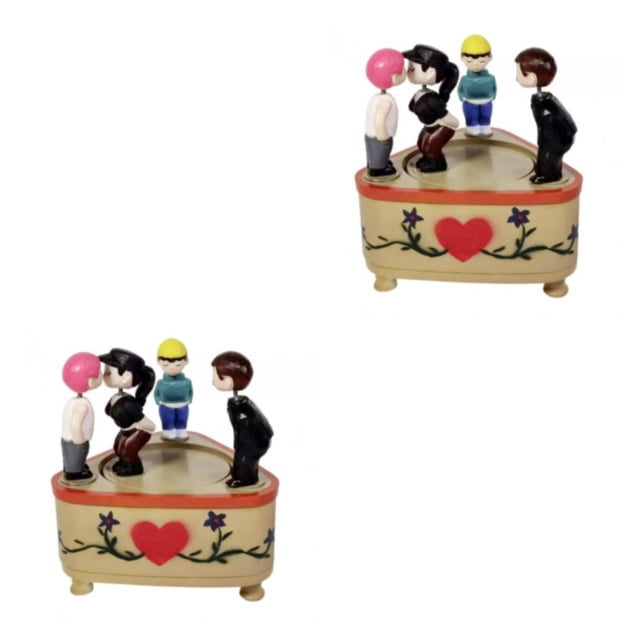 Maytalsory Creative Sound Machine for Girls and Boys Kissing Doll Style D 2Set