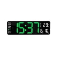 thumbnail image 2 of Cagogo under $5 Large Digital Clock, 13-Inch Large Digital Wall Clock with Temperature & Date, Auto DST Night Light, Remote Control, Easy Read Display for Seniors, Bedroom, Living Room, Kitchen, 2 of 2