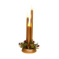 thumbnail image 2 of Lipstore Christmas Flameless Candles Flameless Pillar Candles Photo Props LED Candles Gold, 2 of 8