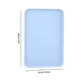 thumbnail image 2 of Oleegame 1PC Picnic Trays For Food Multi Use Large Capacity Serving Tray Plastic Practical Food Grade Storage Tray For Home Anti Deformed Shockproof A Blue, 2 of 3
