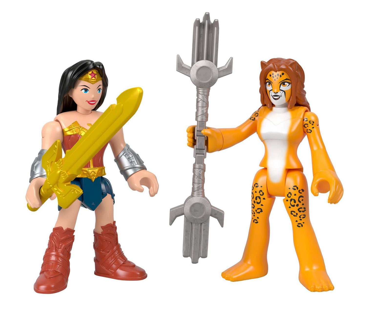 Fisher-Price Imaginext DC Super Friends Wonder Woman & The Cheetah 2 Action Figures