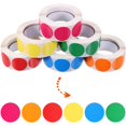 thumbnail image 4 of MesaSe 6 Rouleaux d'Autocollants à Points Colorés Étiquettes Rondes de Codage de Couleur Étiquettes de Classification Colorées Étiquettes à Points Adhésives, 4 of 6