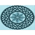 thumbnail image 1 of Ahgly Company Machine Washable Indoor Rectangle Transitional Medium Teal Green Area Rugs, 2' x 4', 1 of 7