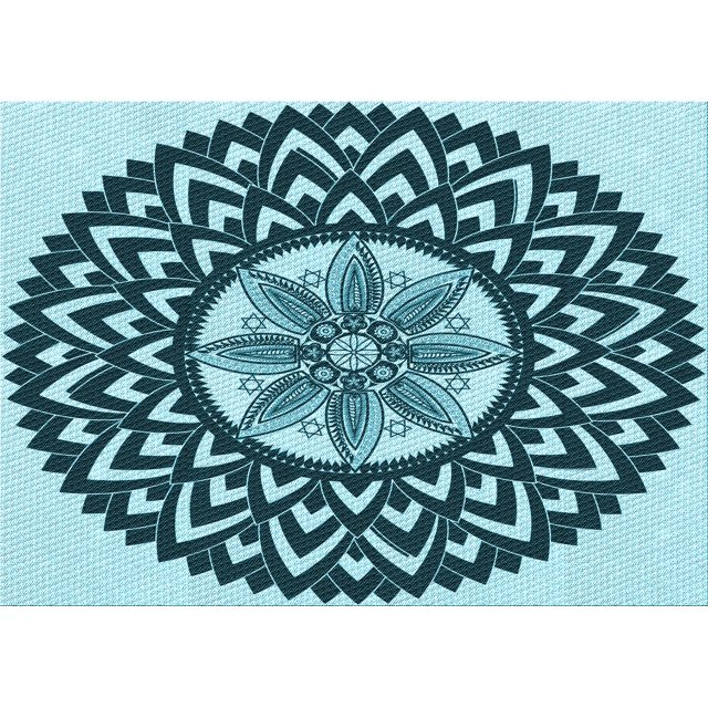Ahgly Company Machine Washable Indoor Rectangle Transitional Medium Teal Green Area Rugs, 2' x 4'