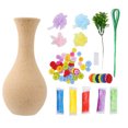 thumbnail image 1 of MasteelfCA 2 Sets Flower Craft Handmade Kit Kid Vase Art Toy DIY Activity Gift Crafts, 1 of 8
