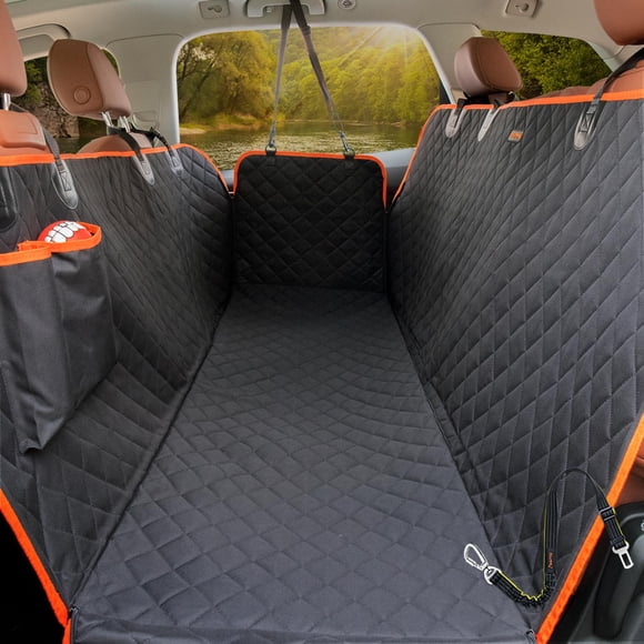 iBuddy Dog Car Seat Covers 100% Waterproof Dog Seat Cover with Side Flaps from Scratching Pet Seat Cover for Back Seat of Car/SUV/Truck Machine Washable
