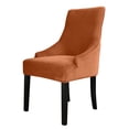 thumbnail image 4 of Amdohai Chair Cover Velvet Chair Slipcovers Removable Washable Soft Dining Chair Protector Cover Camel, 4 of 8