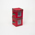 thumbnail image 2 of Household Essentials 530RED Holiday Saucer Chest Red with Green trim, 2 of 7