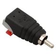 thumbnail image 3 of Speaker Wire A/V Cable to Audio Male female RCA Connector Adapter Press Plug, 3 of 12