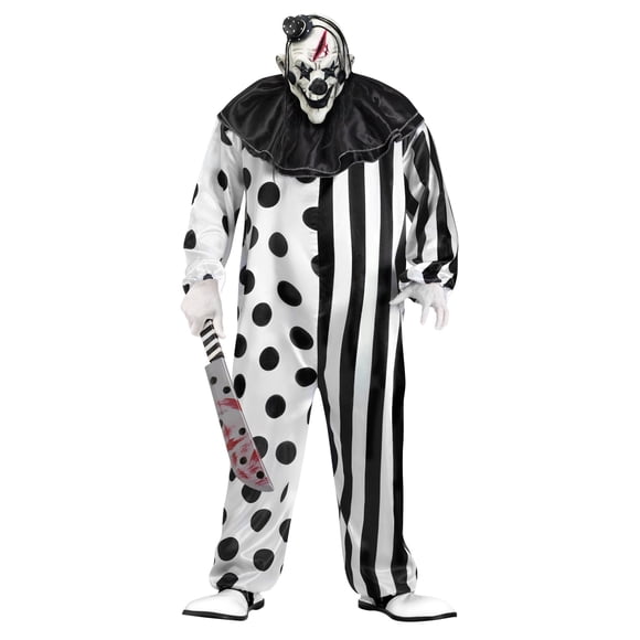 Fun World Killer Clown Déguisement Grande Taille, Blanc, Plus