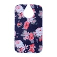 thumbnail image 1 of Esquirla Adult Bib for Eating Large Waterproof Clothing Protector for Senior Citizens flower printed, 1 of 8
