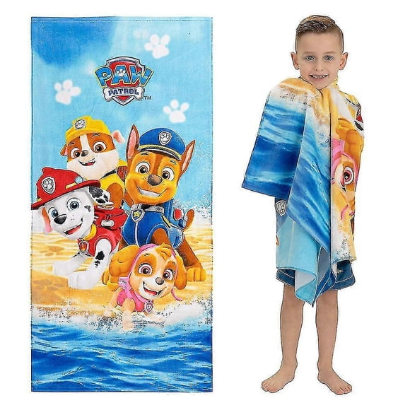 "Kids Boys Girls Cartoon Character Beach Towel Swim Pool Summer Bath Shower Towels 24'x 48',WHBYV"Paw Patrol