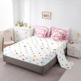 thumbnail image 3 of YST Kids Cartoon Pig Bedding Set, 7-Piece Spring Blossom Comforter Set, Kawaii Piggy Theme, Twin Size, 3 of 4