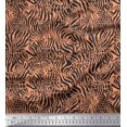 thumbnail image 1 of Soimoi Orange Viscose Chiffon Fabric Leopard & Wild Animal Skin Decor Fabric Printed BTY 42 Inch Wide, 1 of 3